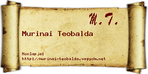 Murinai Teobalda névjegykártya